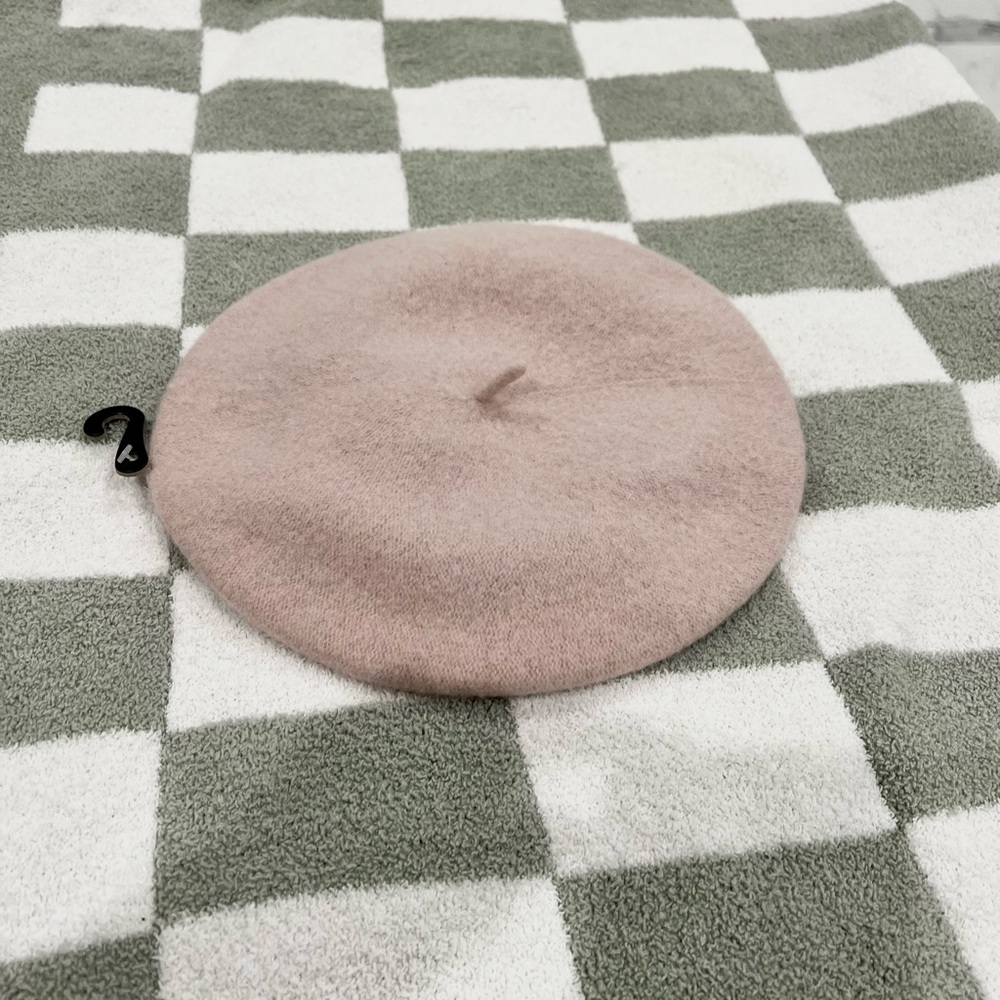 NWT Mango Light Pink Wool-Blend Beret